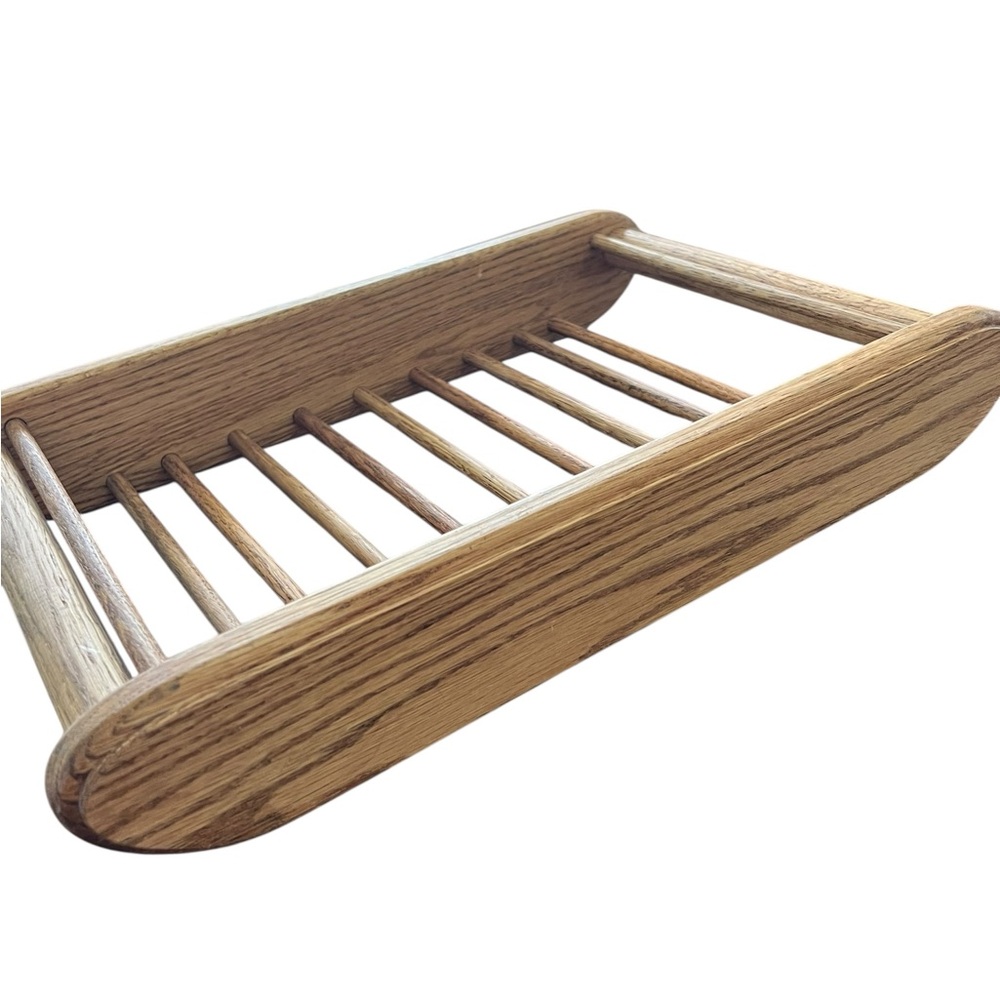 Pampered Chef Oak Wooden Tray for Deep dish 9x13 Baker Excellent Serving Piece